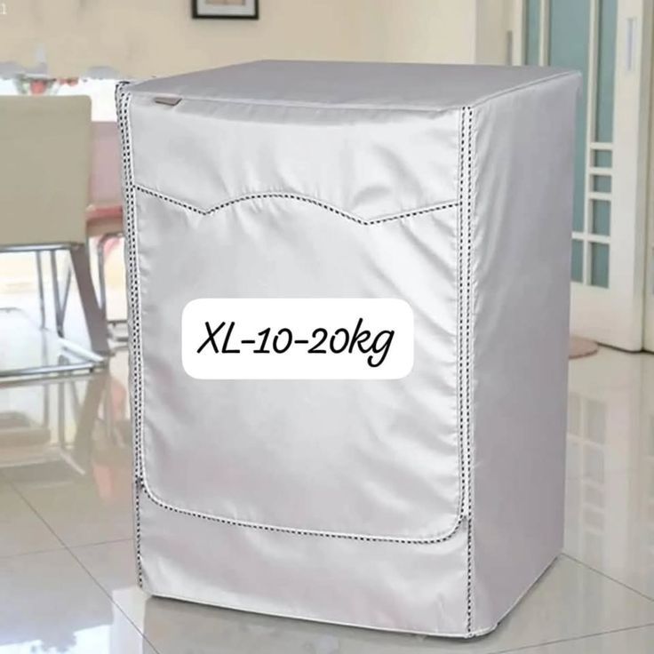 XXL Silver Front Load Washing Machine Cover – Waterproof Dust-Proof Protector 98×69×85cm | Heavy Duty Laundry Appliance Cover for 10-20KG Washing Machines