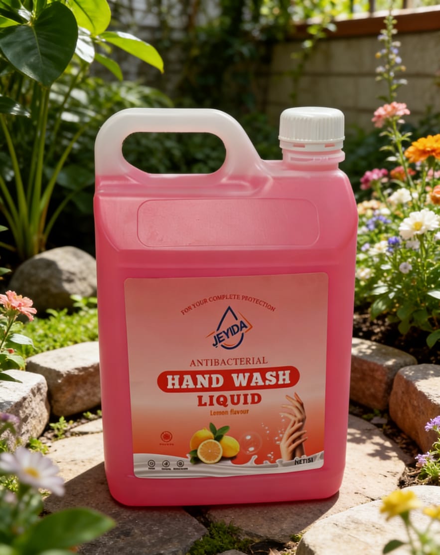 Jeyida Multi-effect Laundry Detergent, 5 Litre, available in these flavors; Lemon flavor, Aloe vera falvor, Orange and the blue fresh flavor.