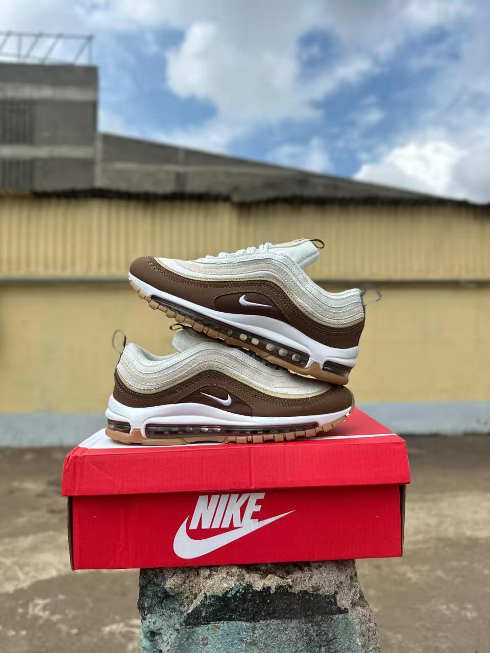 Nike Air Max 97 "Medium Brown" Men's Running Shoes - Earthy Brown & Cream