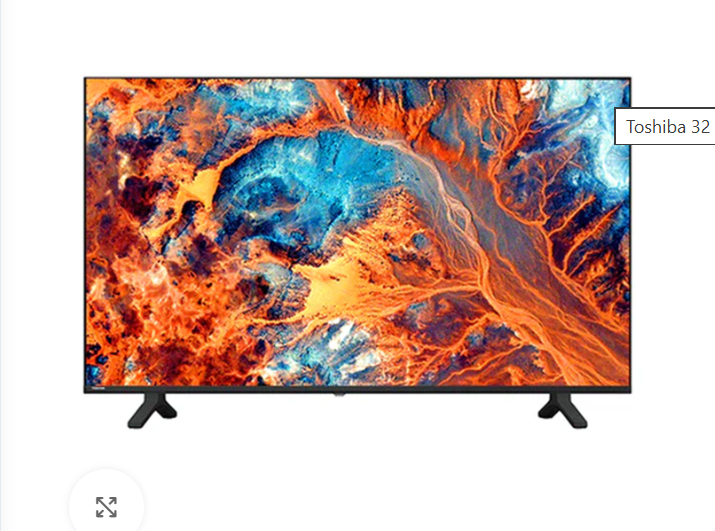 TOSHIBA 32 Inch HD LED Digital TV | Frameless Free-to-Air Receiver Black (3YRS WRNTY)