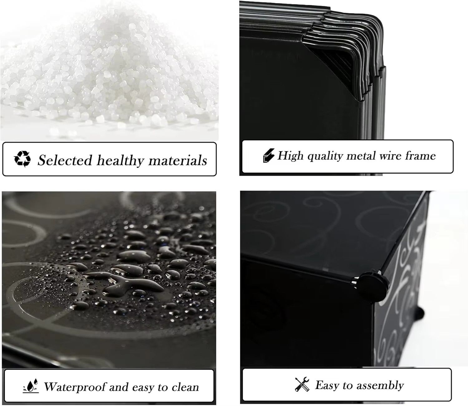 HomeMate 12 Grids 3 Columns Plastic Clothes Portable Wardrobe Closet Storage Shelf With Shoes Storage Box for Books Clothes Toys Sundries Space Saving Household Organizer