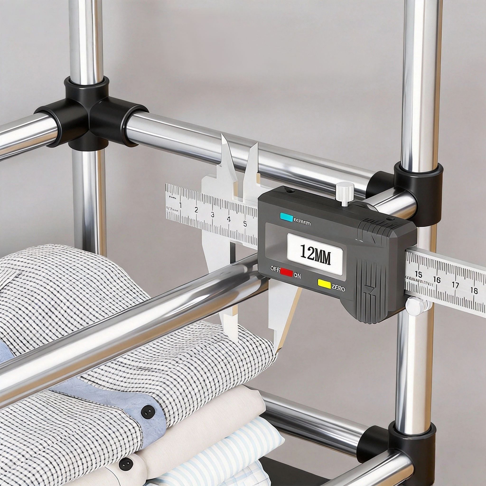 HomeMate 60cm/23.62in Extra Wide 5 Layer Simple Assemble Shoe Rack Floor Coat Hat Rack Shoe Integrated Household Storage Bedroom Living Room Bathroom Hangers