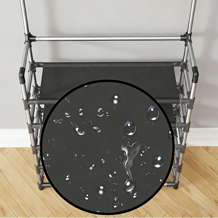 HomeMate 60cm/23.62in Extra Wide 5 Layer Simple Assemble Shoe Rack Floor Coat Hat Rack Shoe Integrated Household Storage Bedroom Living Room Bathroom Hangers