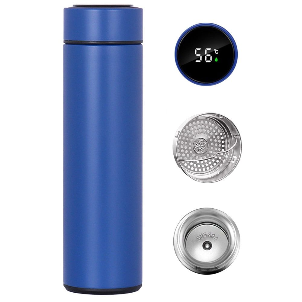 Temperature Display Thermos Cup Water Bottle Stainless Steel Divided Thermos Bottle Outdoor Vacuum Flask Insulated Cup Gift