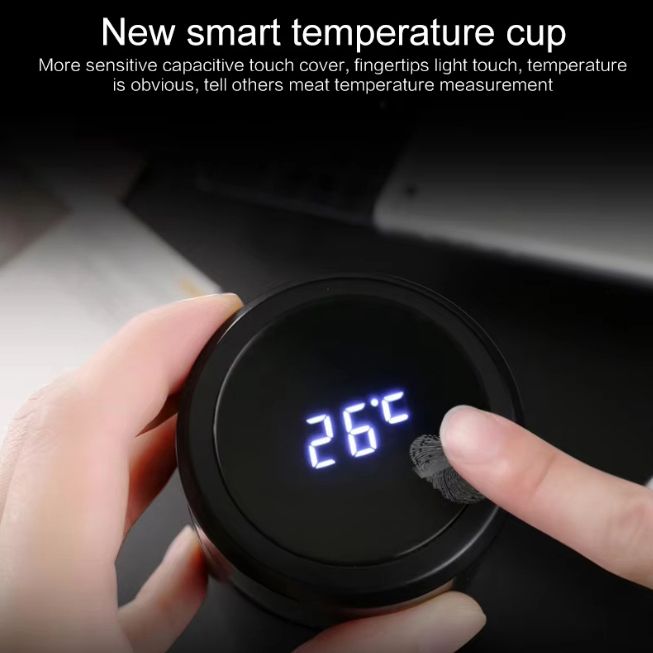 Temperature Display Thermos Cup Water Bottle Stainless Steel Divided Thermos Bottle Outdoor Vacuum Flask Insulated Cup Gift