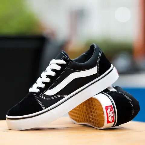 Skater Vans Unisex Old School Men Women Flat Shoes