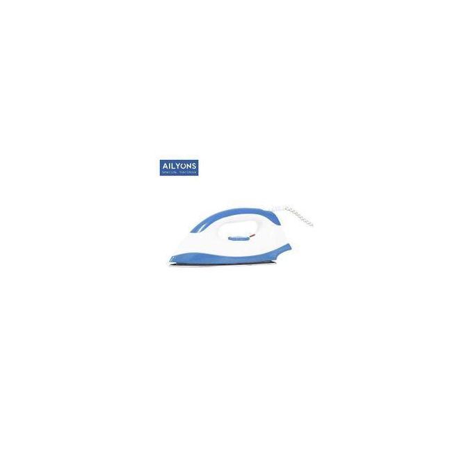 AILYON HD198A Electric Dry Iron Box White & Blue, Fast Heating Lightweight Ironbox for Home, Office & Hostel Use in Kenya with Non-Stick Soleplate