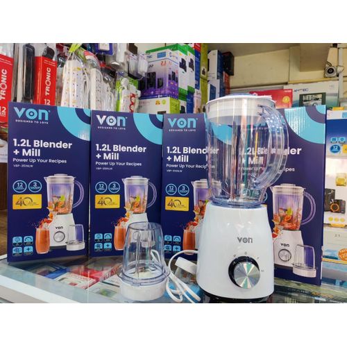 🍹 Brand New 2 in 1 VON Blender + Mill – 350W of Pure Power in a 1.2L  Both Commercial and Family-Size Performer! 🥤