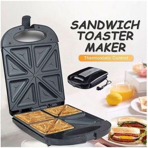 🔥Brand New Sokany 4 Sokany Electric Sandwich Maker toaster with Non-Stick Plates, for Cooking Breakfast, Grilled Cheese, Tuna Melts and Snacks.