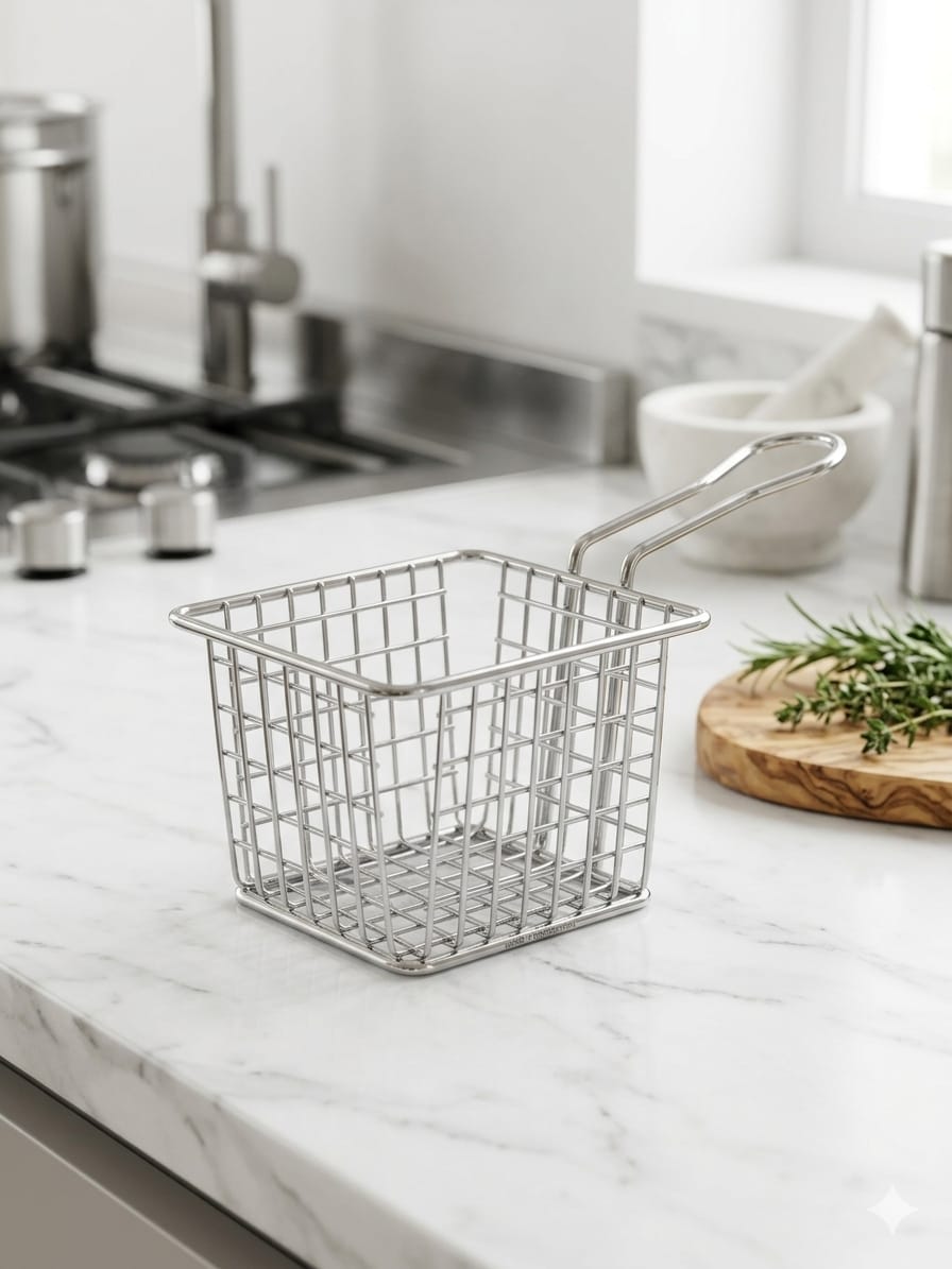 Stainless steel Squared chips basket