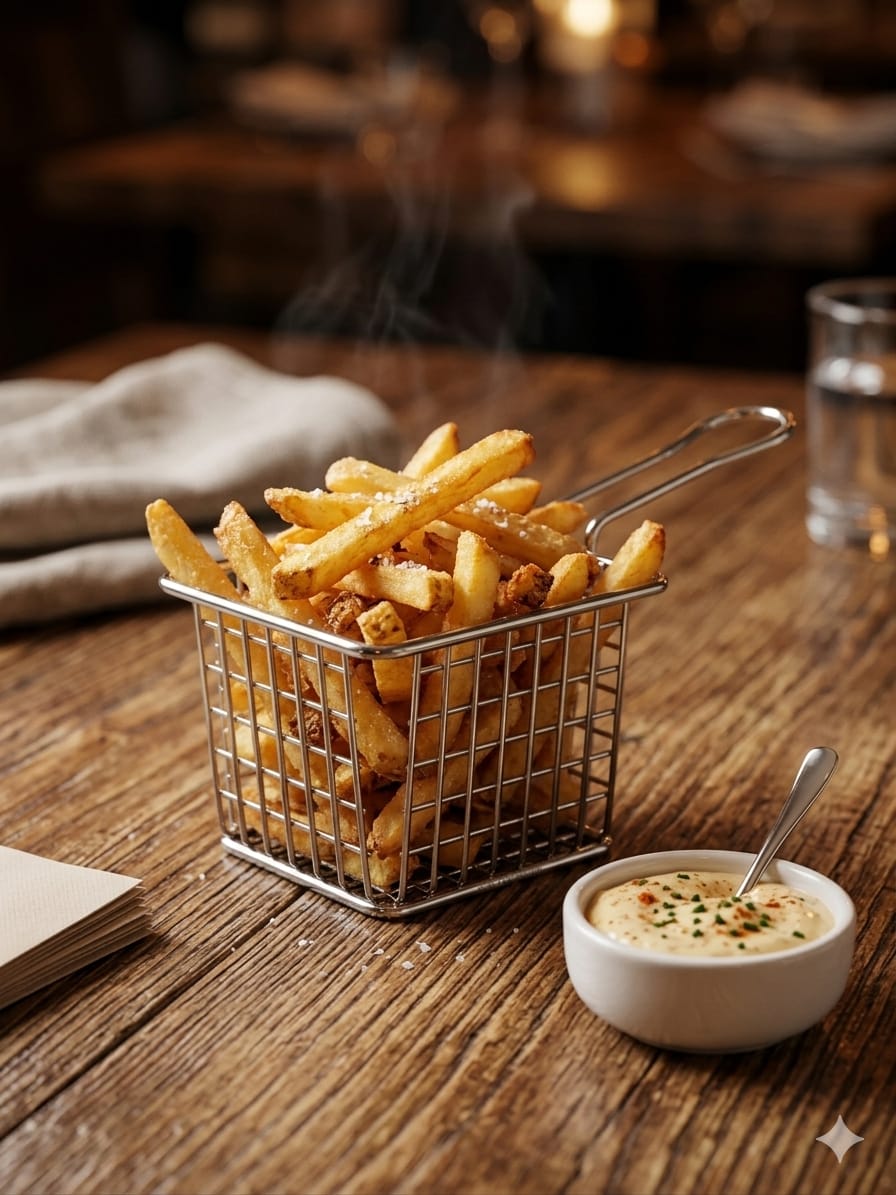 Stainless steel Squared chips basket