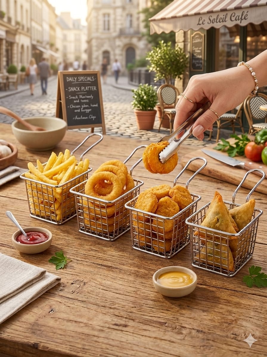 Stainless steel Squared chips basket