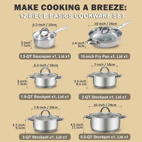 12-piece Cookware Set