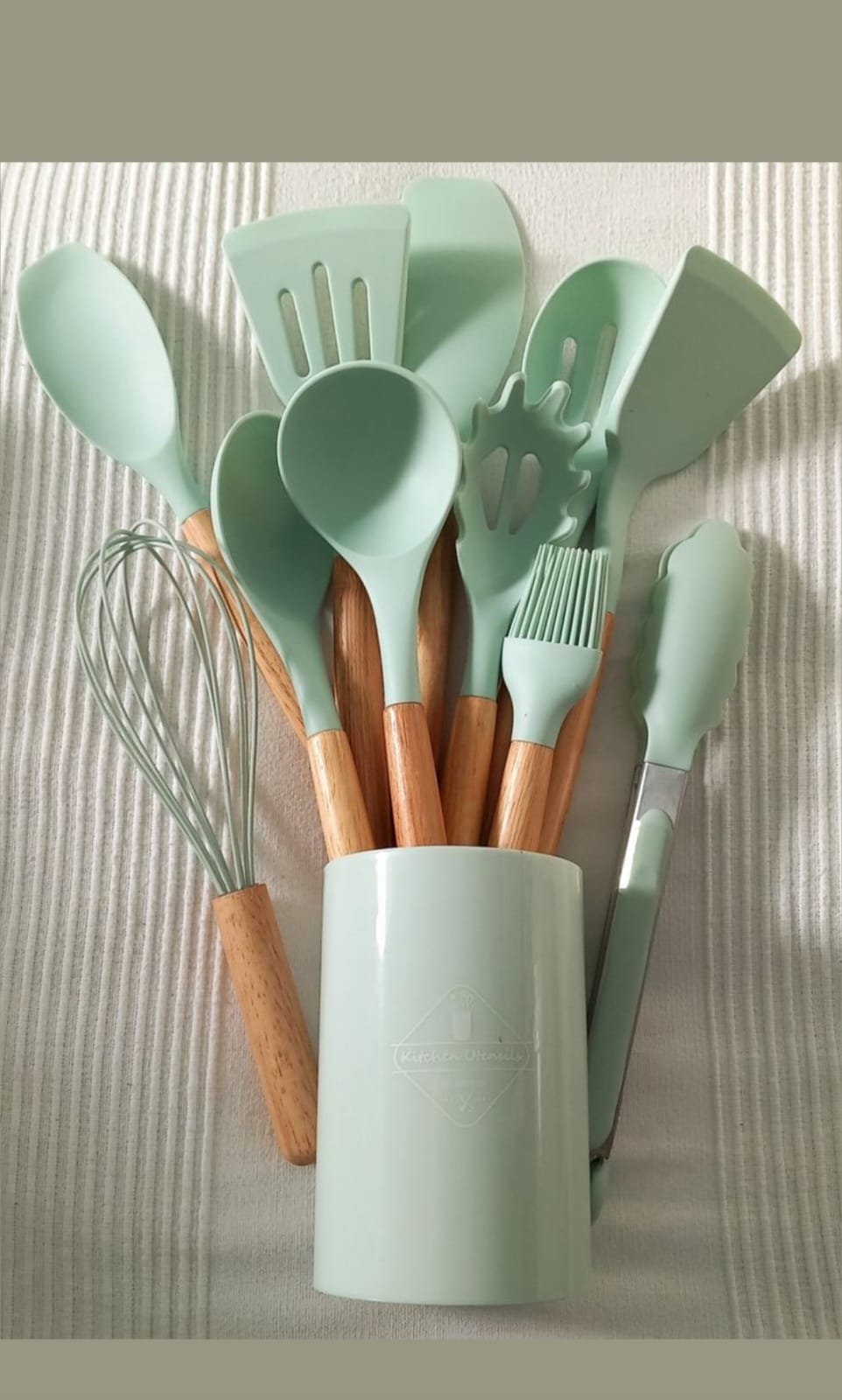 19-Piece Premium Silicone Kitchen Utensil Set – Heat Resistant Cooking Tools