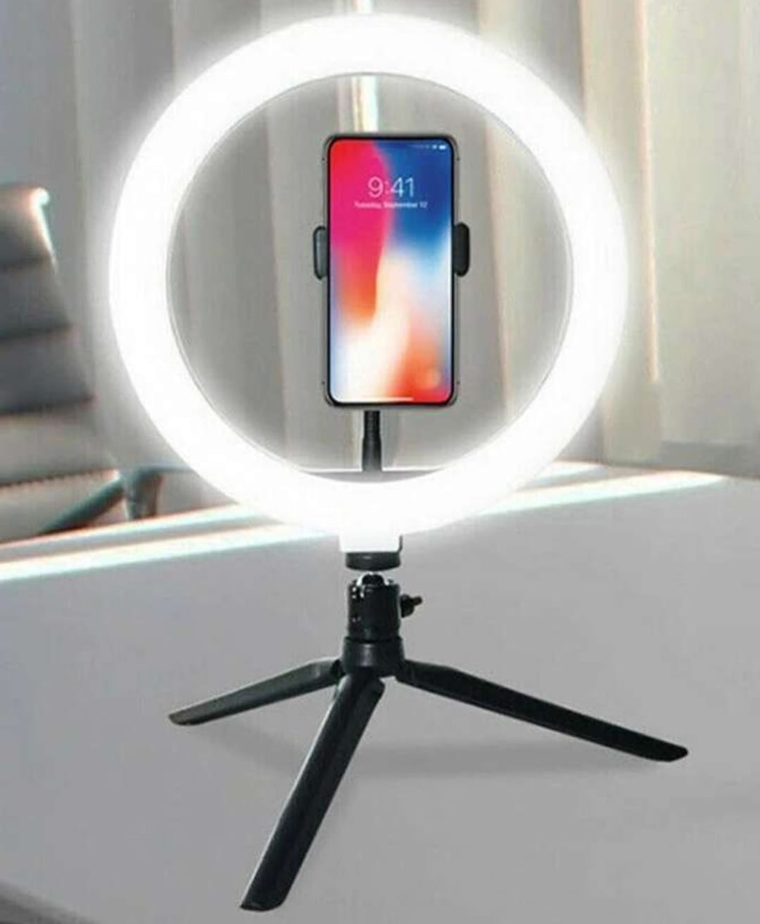 8-Inch LED Ring Light _ Dimmable Selfie & Makeup Light( no stand)