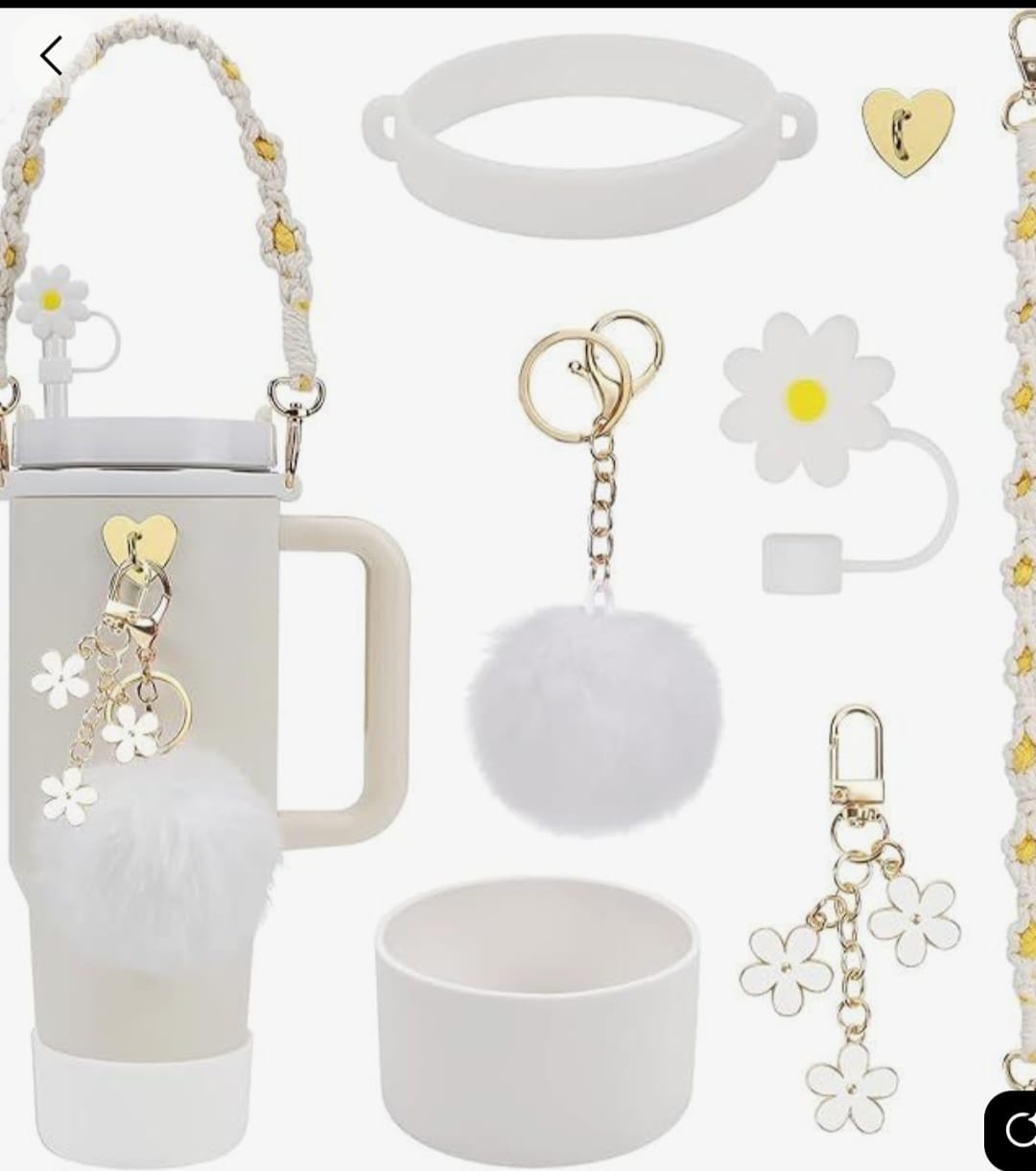 Stanley Cup Accessory Kit ONLY – Ultimate Tumbler Upgrade Set (note cup not included) just the accessories