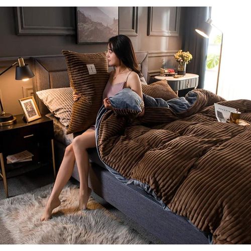 Luxury Single Velvet Duvet – Soft Warm Plush Comforter