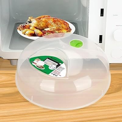 Microwave Food Cover – Splatter Guard Lid with Steam Vents | BPA-Free Kitchen Microwave Cover