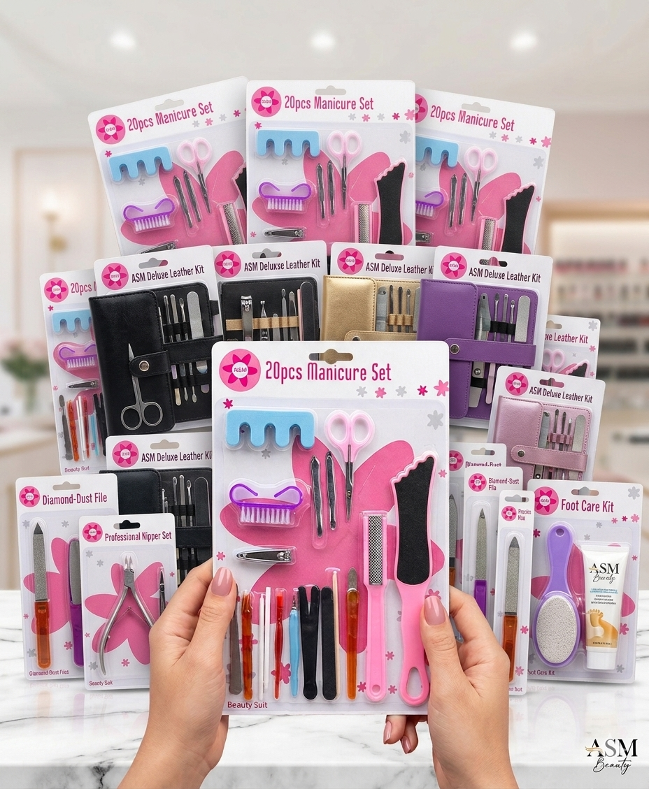 20PCS Manicure & Pedicure Set – Nail Care Kit with Clippers, Files & Tools