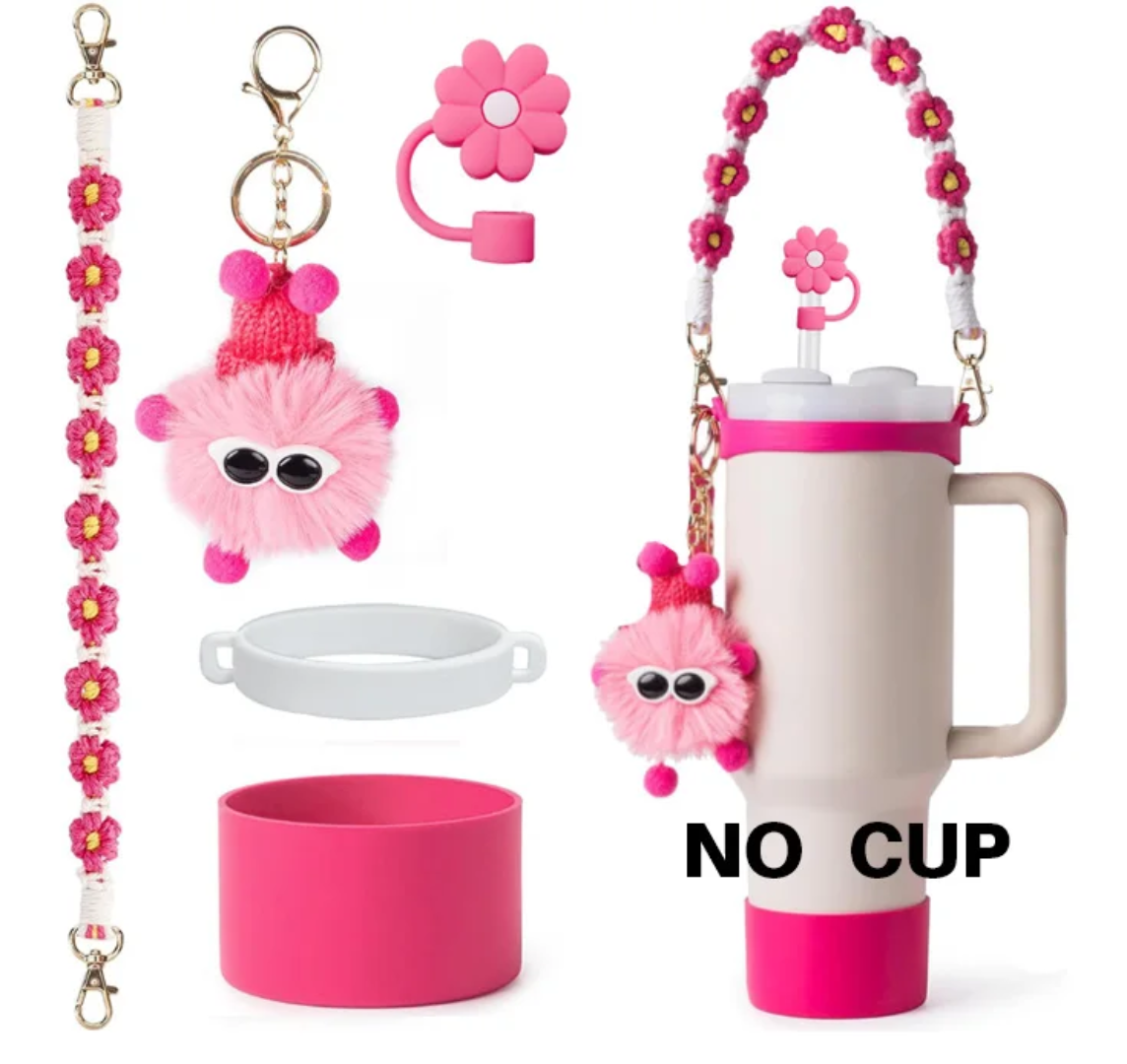 Stanley Quencher 40oz Tumbler With Accessories Set (Stanley Cup +the accessories)