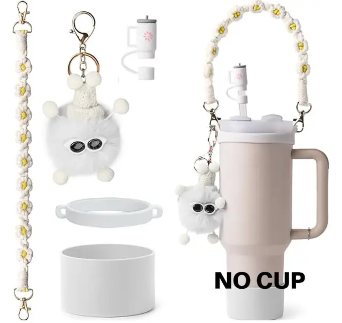 Stanley Quencher 40oz Tumbler With Accessories Set (Stanley Cup +the accessories)