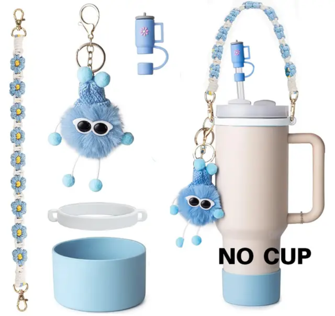 Stanley Quencher 40oz Tumbler With Accessories Set (Stanley Cup +the accessories)