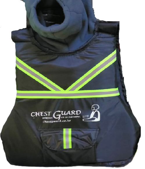 Motorcycle protective chest guard, Available in different colors: navy blue, black, dark green, maroon