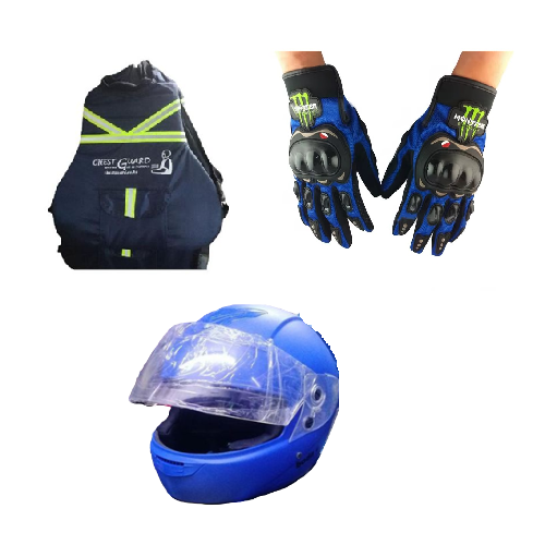Motorcycle protective chest guard, Available in different colors: navy blue, black, dark green, maroon
