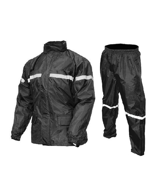 Waterproof Motorcycle Rider Suit - 2-Piece Jacket & Trouser Set - Reflective Safety Strips- Black
Unique Motorcycle Rider's suit