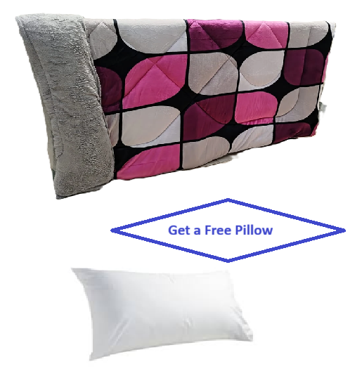 Premium TC Woolen Duvet With Free Pillow- Super Warm & Breathable - Hypoallergenic - 4-Season Comfort - White - 5x6 / 6x6