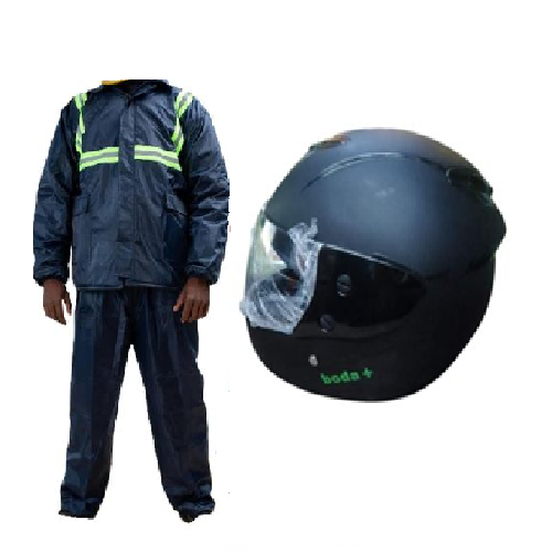 Waterproof Motorcycle Rider Suit - 2-Piece Jacket & Trouser Set - Reflective Safety Strips- Navy Blue Unique Motorcycle Rider's suit