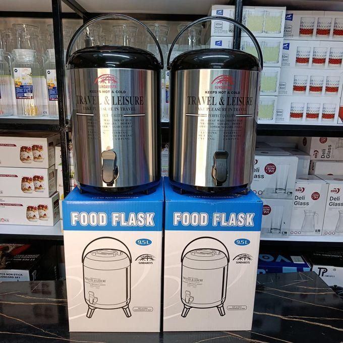 9.5L Single Tap Tea Urn – Stainless Steel Dispenser for Tea, Coffee, Events, and Office Use