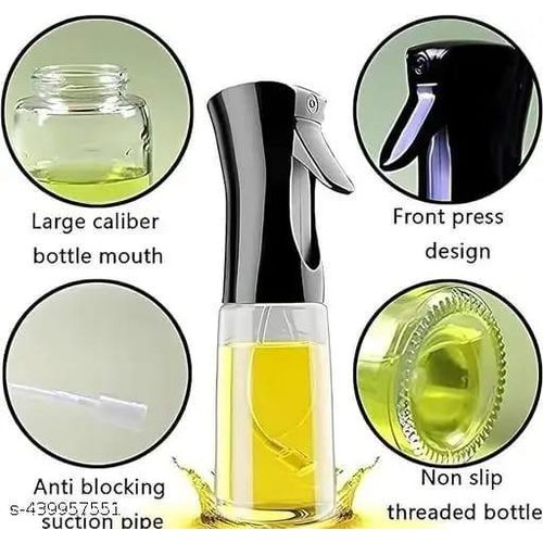 Oil Sprayer For Cooking, 240ml Glass Oil Dispenser Bottle Spray Mister Oil Spray Bottle Sprinkler