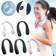 Portable Rechargeable Neck Hanging USB Fan Hanging Neck Fan Bladeless, Portable Hands Free Neck Fan Rechargeable 3 Speeds