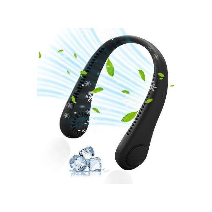 Portable Rechargeable Neck Hanging USB Fan Hanging Neck Fan Bladeless, Portable Hands Free Neck Fan Rechargeable 3 Speeds