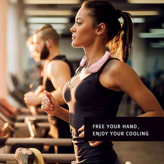 Portable Rechargeable Neck Hanging USB Fan Hanging Neck Fan Bladeless, Portable Hands Free Neck Fan Rechargeable 3 Speeds