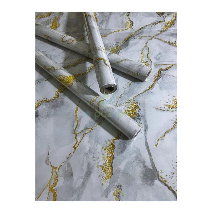 Marble Self adhesive Waterproof Wallpaper Marble Contact Paper for Countertops – Waterproof Self-Adhesive Vinyl Wallpaper Roll for Kitchen, Bathroom, and Furniture Renovation – Peel and Stick Design