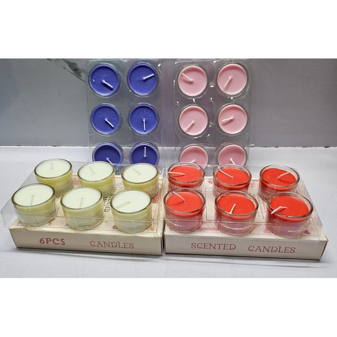 Scented Candles in Glass Holders – Long Lasting Fragrance & Decorative Home Aroma Set for Living Room, Bedroom, Bathroom, Gift Set Scented Tealight Candles In Glass Holders