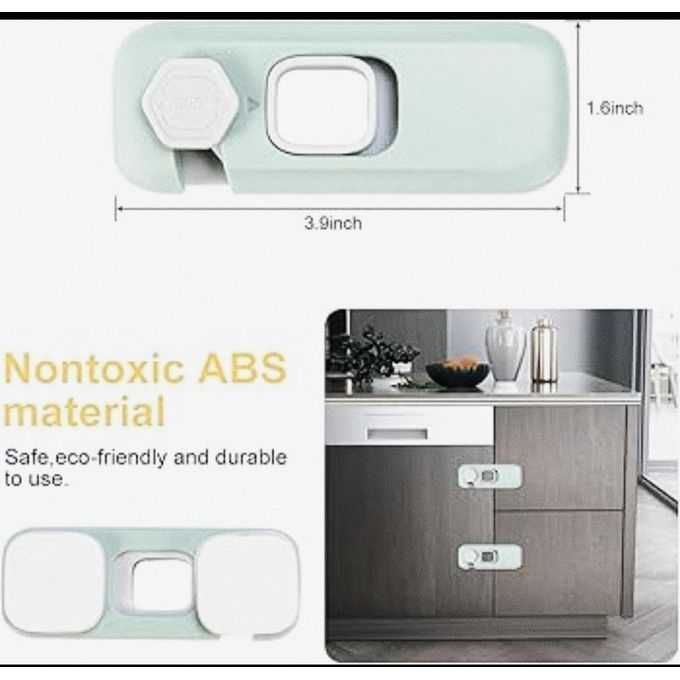 Self-Adhesive Child Proof Safety Locks for Cabinets, Drawers & Refrigerators – Baby Proofing Latches for Kids & Toddlers Adhesive Child safety lock Baby Locks for Cabinets and Drawers, Toilet, Fridge