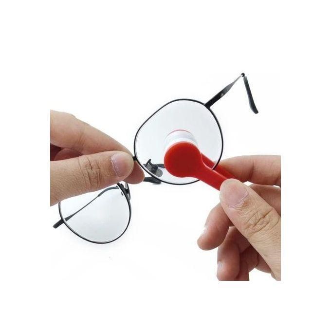 Eyeglass Cleaner Brush, Mini Sun Glasses Eyeglass Microfiber Spectacles Cleaner Brushes Glasses Cleaner Tool Microfiber Glasses Rub Brush Lens Cleaner Cleaning Tool Eyeglass Sunglasses