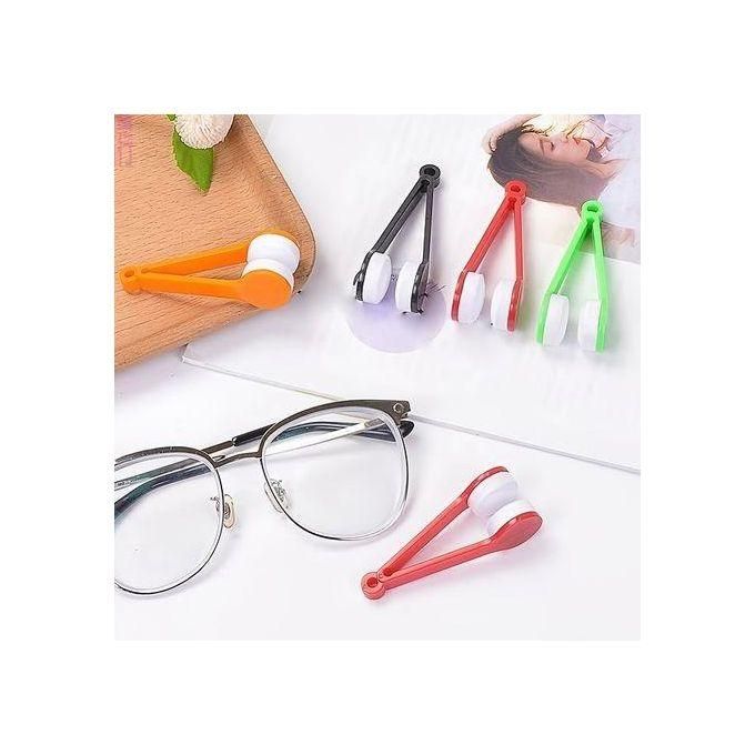Eyeglass Cleaner Brush, Mini Sun Glasses Eyeglass Microfiber Spectacles Cleaner Brushes Glasses Cleaner Tool Microfiber Glasses Rub Brush Lens Cleaner Cleaning Tool Eyeglass Sunglasses