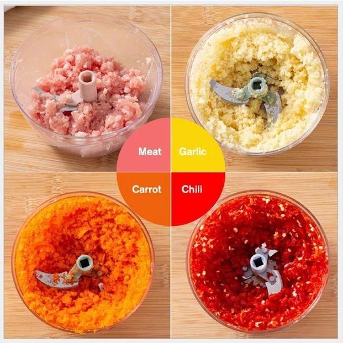 Garlic Pull Grinder/Chopper Kitchen Multifunction Manual Food Processor Vegetable Chopper Meat Grinder, Portable Hand Pull String Garlic Mincer Onion Cutter for Veggies, Ginger, Fruits, Nuts, Herbs
