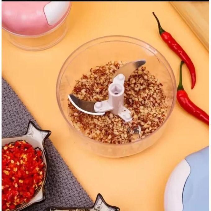 Garlic Pull Grinder/Chopper Kitchen Multifunction Manual Food Processor Vegetable Chopper Meat Grinder, Portable Hand Pull String Garlic Mincer Onion Cutter for Veggies, Ginger, Fruits, Nuts, Herbs