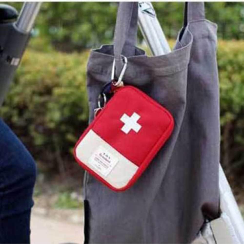 Empty First Aid Bag Mini Portable Medical Bag First Aid Pouch for Car Cycling Marathon Running Outdoor Camping Hiking Travel Emergency Mini First Aid Kit Portable First Aid Kit Pouch