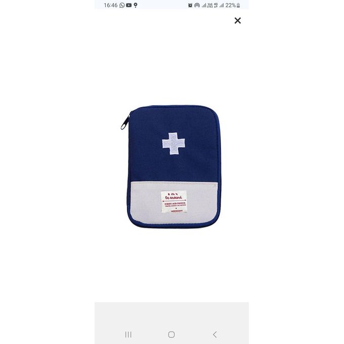 Empty First Aid Bag Mini Portable Medical Bag First Aid Pouch for Car Cycling Marathon Running Outdoor Camping Hiking Travel Emergency Mini First Aid Kit Portable First Aid Kit Pouch