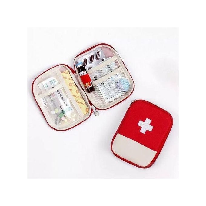 Empty First Aid Bag Mini Portable Medical Bag First Aid Pouch for Car Cycling Marathon Running Outdoor Camping Hiking Travel Emergency Mini First Aid Kit Portable First Aid Kit Pouch
