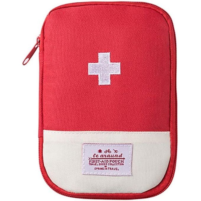 Empty First Aid Bag Mini Portable Medical Bag First Aid Pouch for Car Cycling Marathon Running Outdoor Camping Hiking Travel Emergency Mini First Aid Kit Portable First Aid Kit Pouch