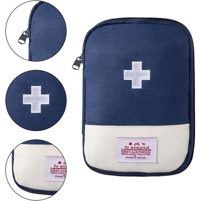 Empty First Aid Bag Mini Portable Medical Bag First Aid Pouch for Car Cycling Marathon Running Outdoor Camping Hiking Travel Emergency Mini First Aid Kit Portable First Aid Kit Pouch
