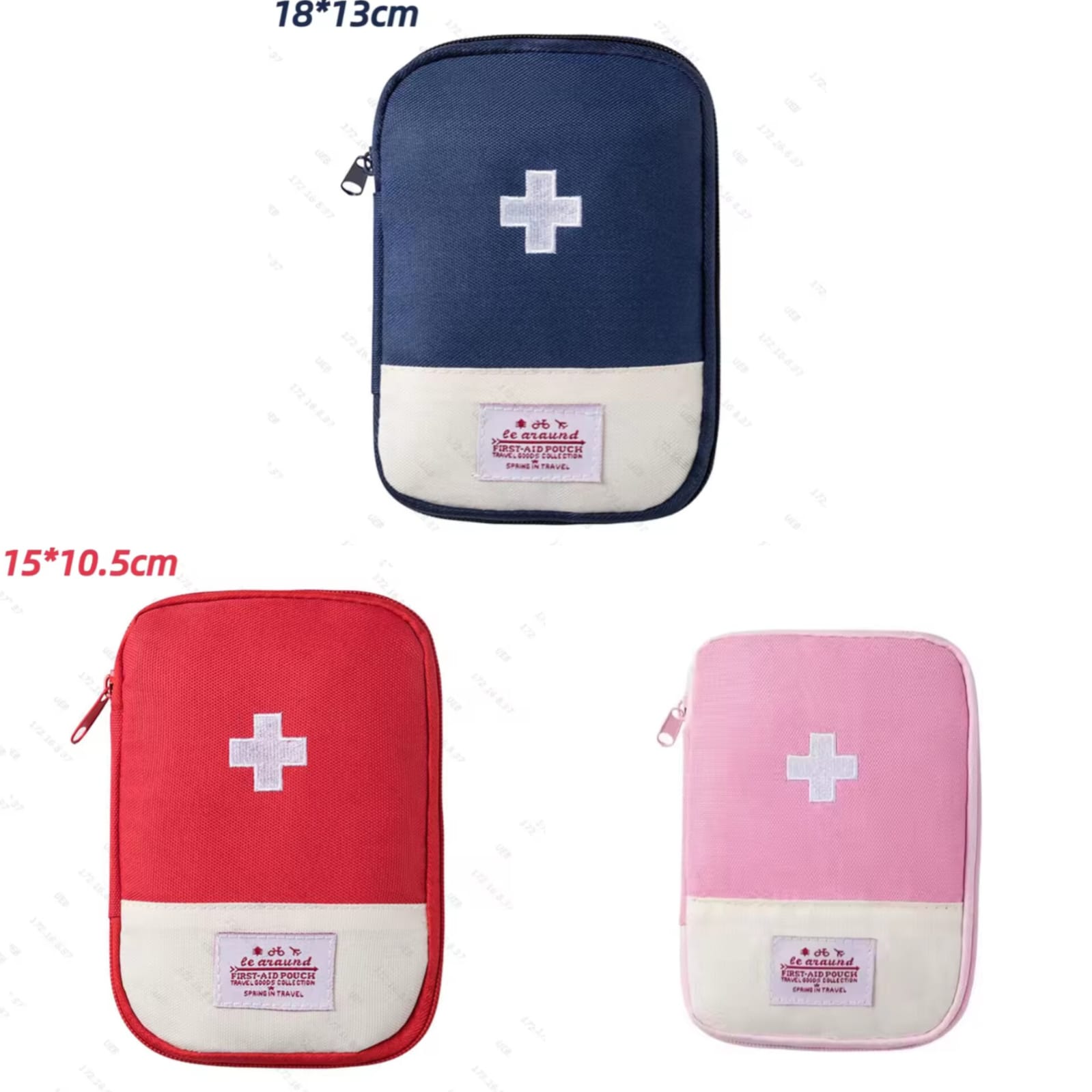 Empty First Aid Bag Mini Portable Medical Bag First Aid Pouch for Car Cycling Marathon Running Outdoor Camping Hiking Travel Emergency Mini First Aid Kit Portable First Aid Kit Pouch