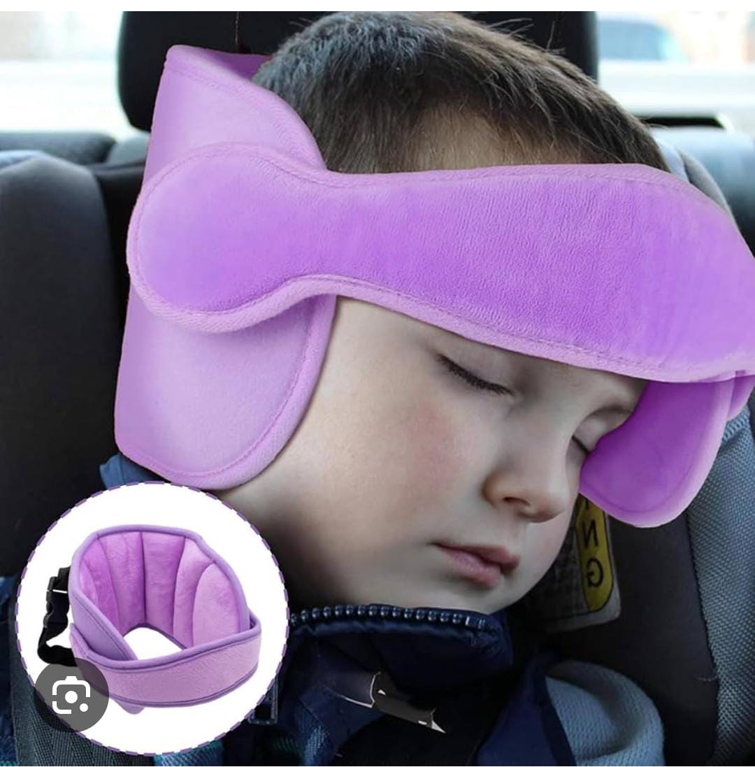 Kids Car Headrest, Baby Head Support for Car Seat, Car Seat Head Support for Toddler, Head Band Strap Headrest, Car Seat Headrest Pillow Road